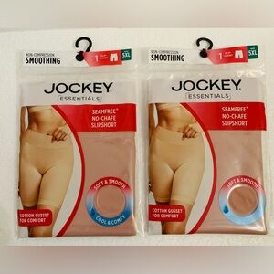 Jockey Essentials 5 XL Rose Seamfree No Chafe Slipshort 2 packs